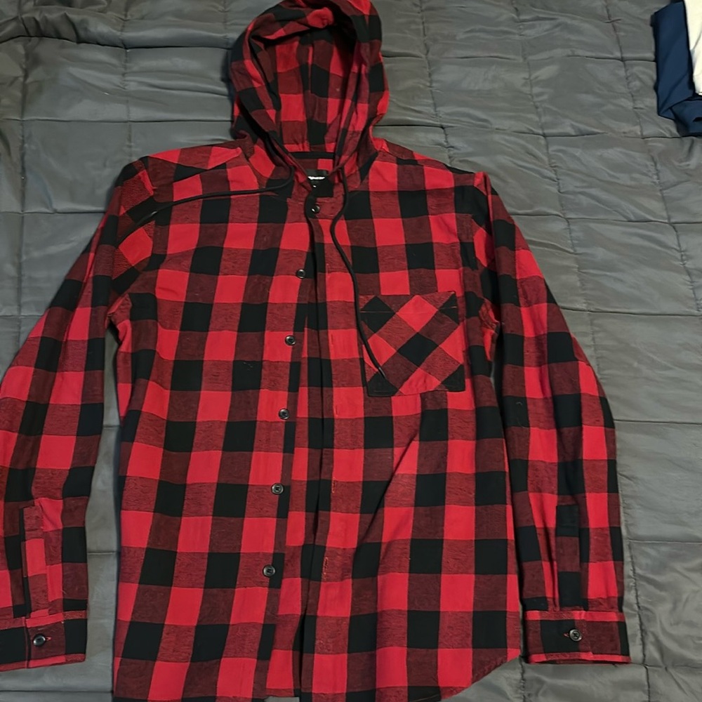 Flannel hoodie